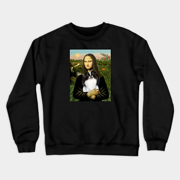 Mona Lisa's Japanese Chin Crewneck Sweatshirt by Dogs Galore and More